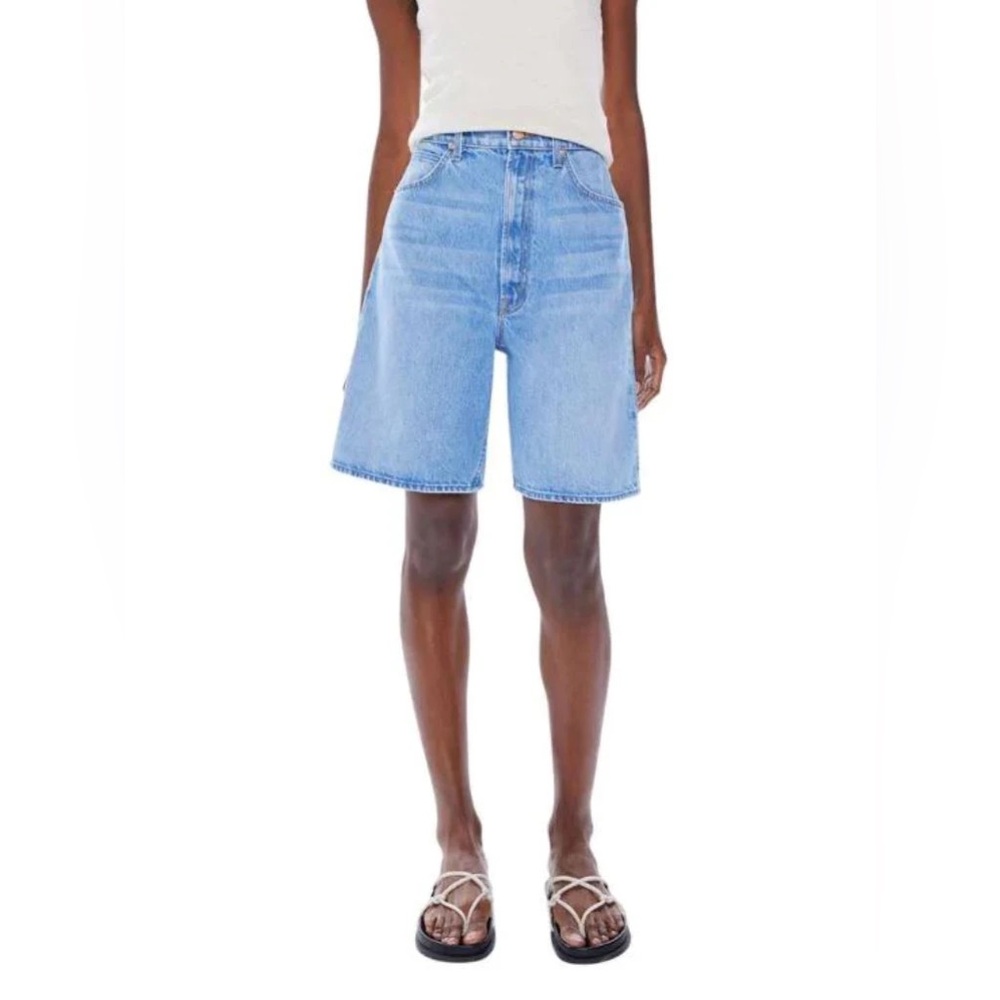 Mother Snacks Bermuda Denim Shorts